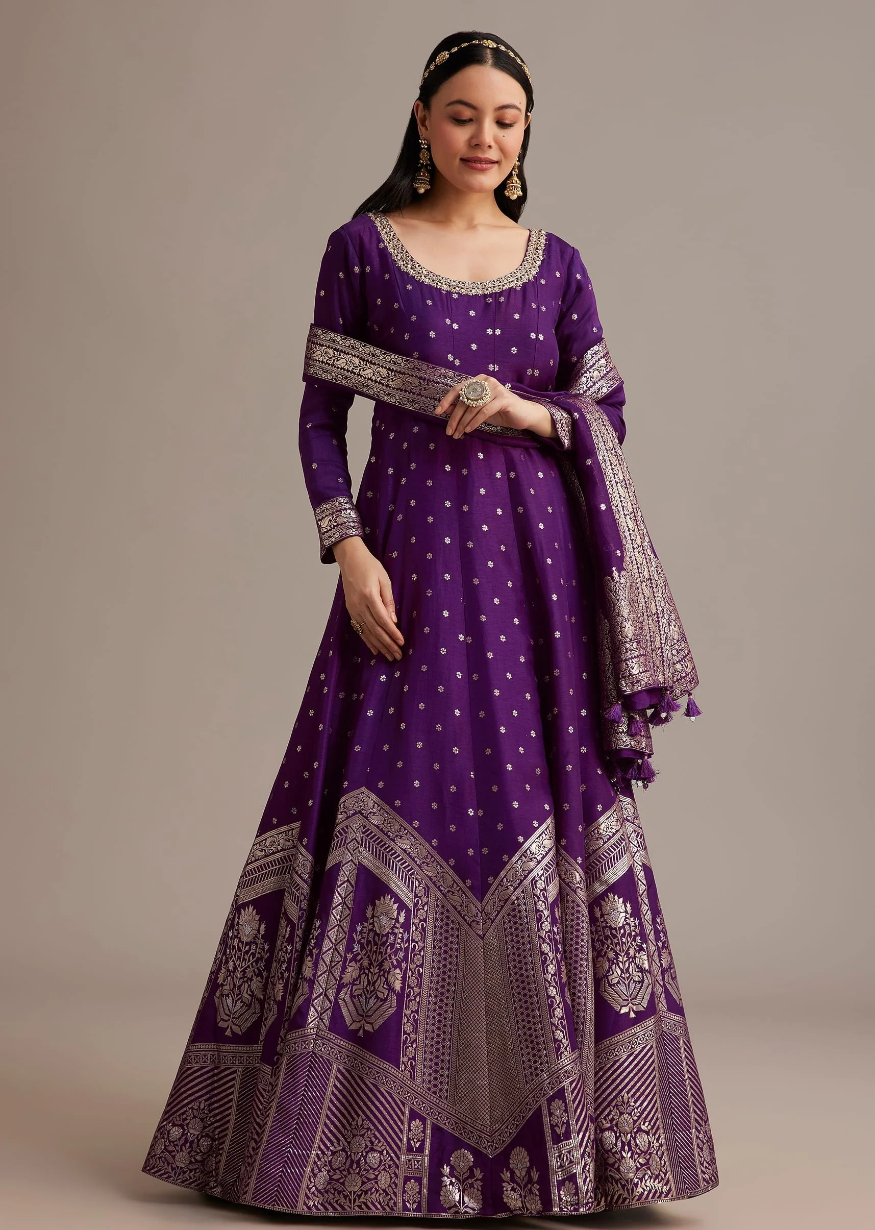 19992-dark-purple-gold-weave-anarkali-set-with-banarasi-dupatta-1.webp Dark Purple Gold Weave Anarkali Set With Banarasi Dupatta