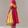 Pink Anarkali Suit With Zari Cut Dana And Sequins Work