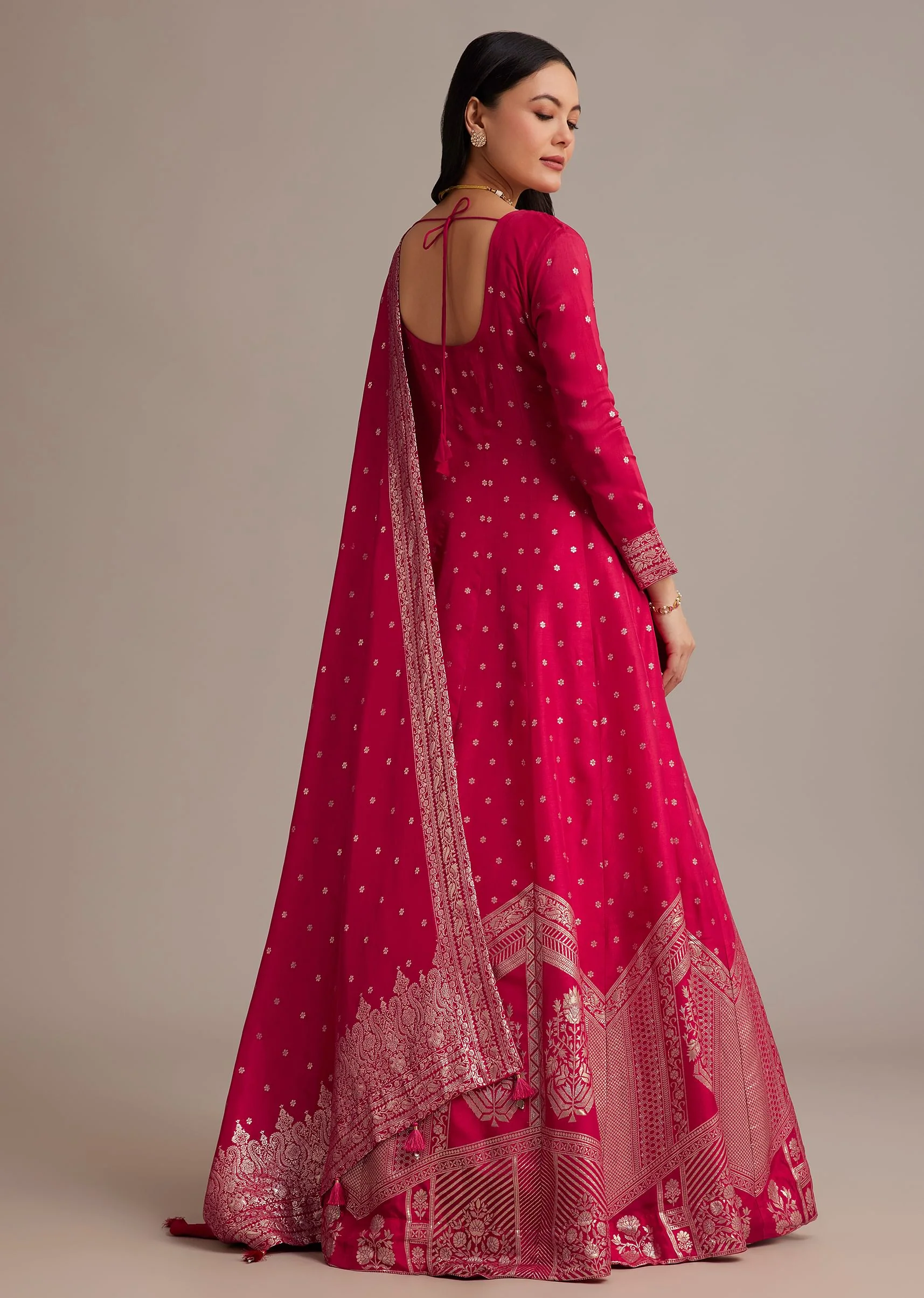 20063-rani-pink-gold-weave-anarkali-set-with-banarasi-dupatta-5.webp Rani Pink Gold Weave Anarkali Set With Banarasi Dupatta