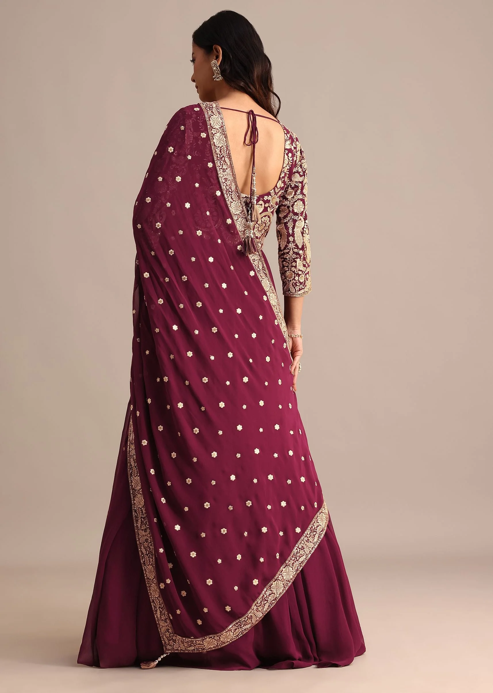 20094-wine-embroidered-georgette-anarkali-suit-5.webp Wine Embroidered Georgette Anarkali Suit