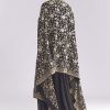 Black Georgette Anarkali Suit With Thread And Sequins Work