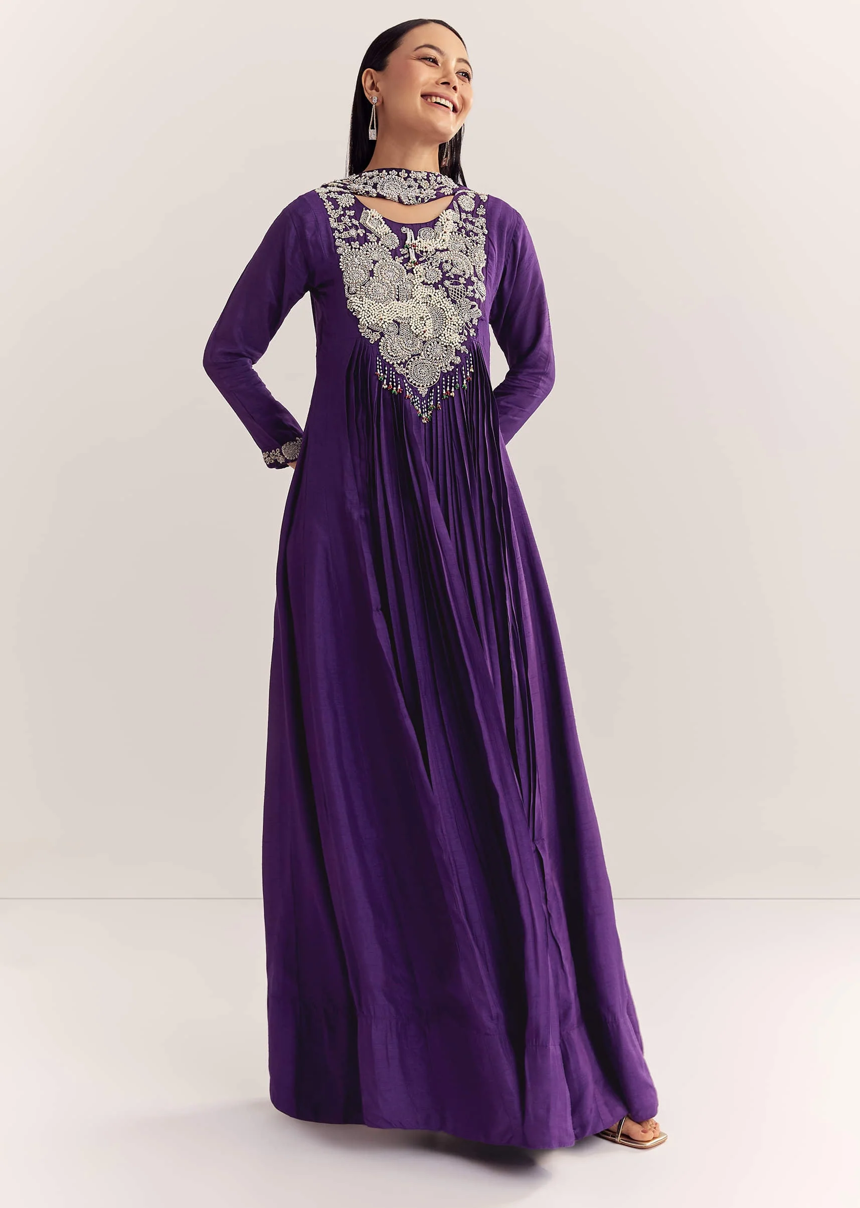 20256-purple-dola-silk-anarkali-with-silver-zardosi-and-choker-dupatta-1.webp Purple Dola Silk Anarkali With Silver Zardosi And Choker Dupatta