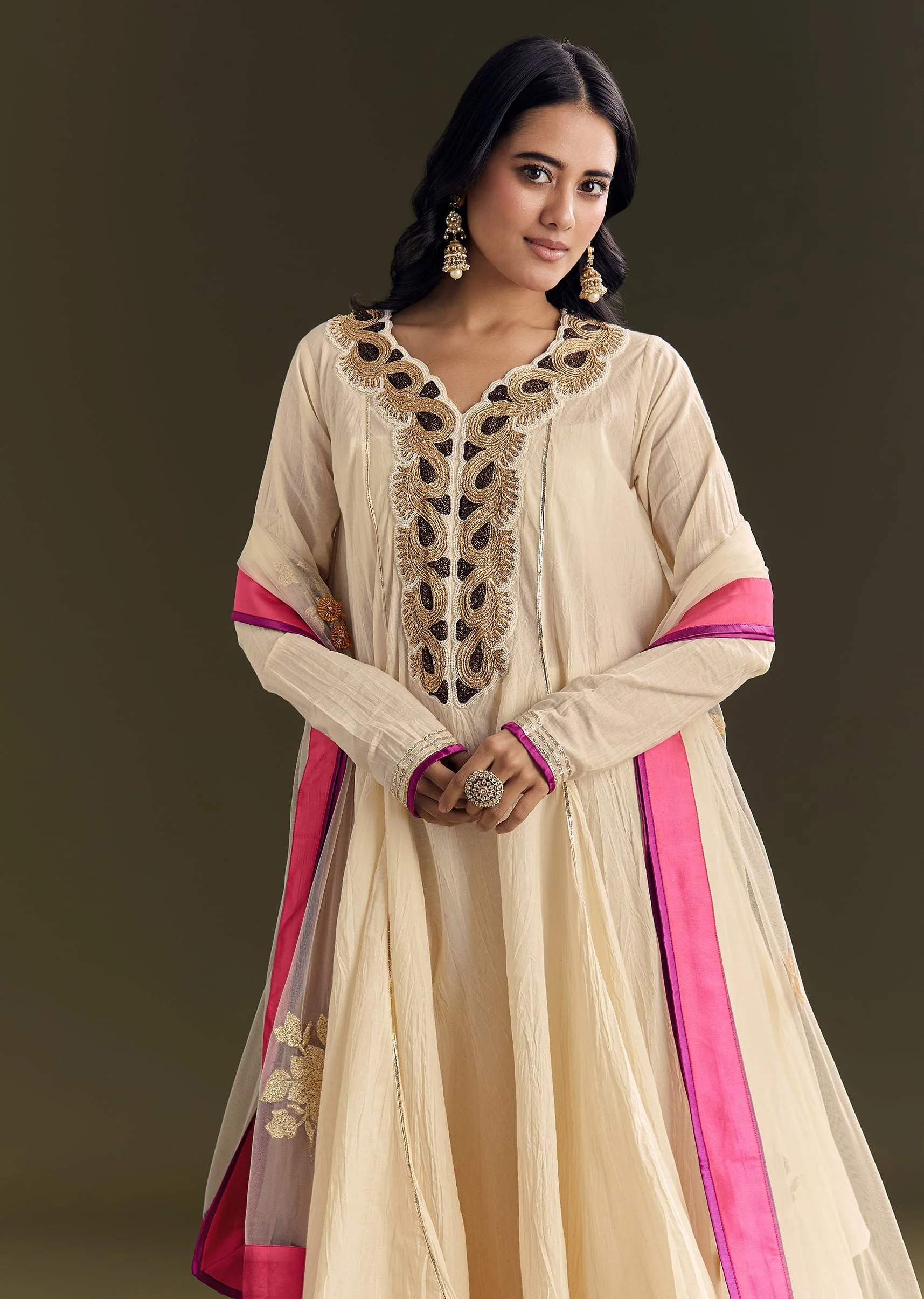 20280-off-white-cora-cotton-asymmetrical-kurta-palazzo-with-net-dupatta-4.webp Off White Cora Cotton Asymmetrical Kurta Palazzo With Net Dupatta