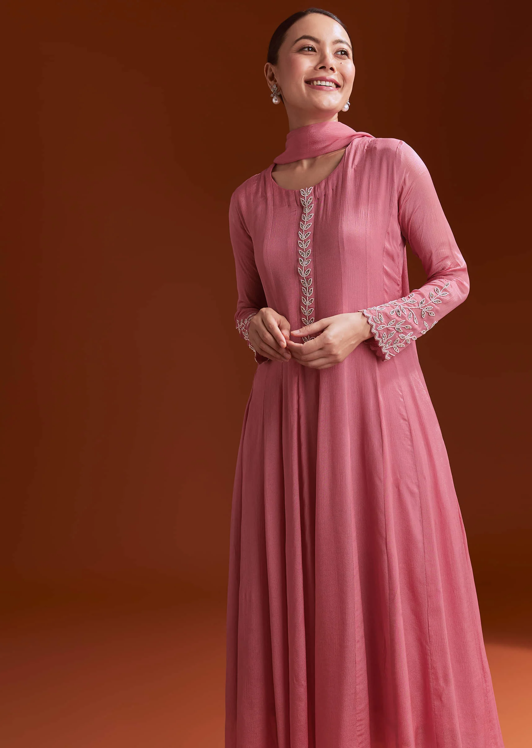 20299-pink-chinon-anarkali-suit-with-moti-and-stone-work-1.webp Pink Chinon Anarkali Suit With Moti And Stone Work