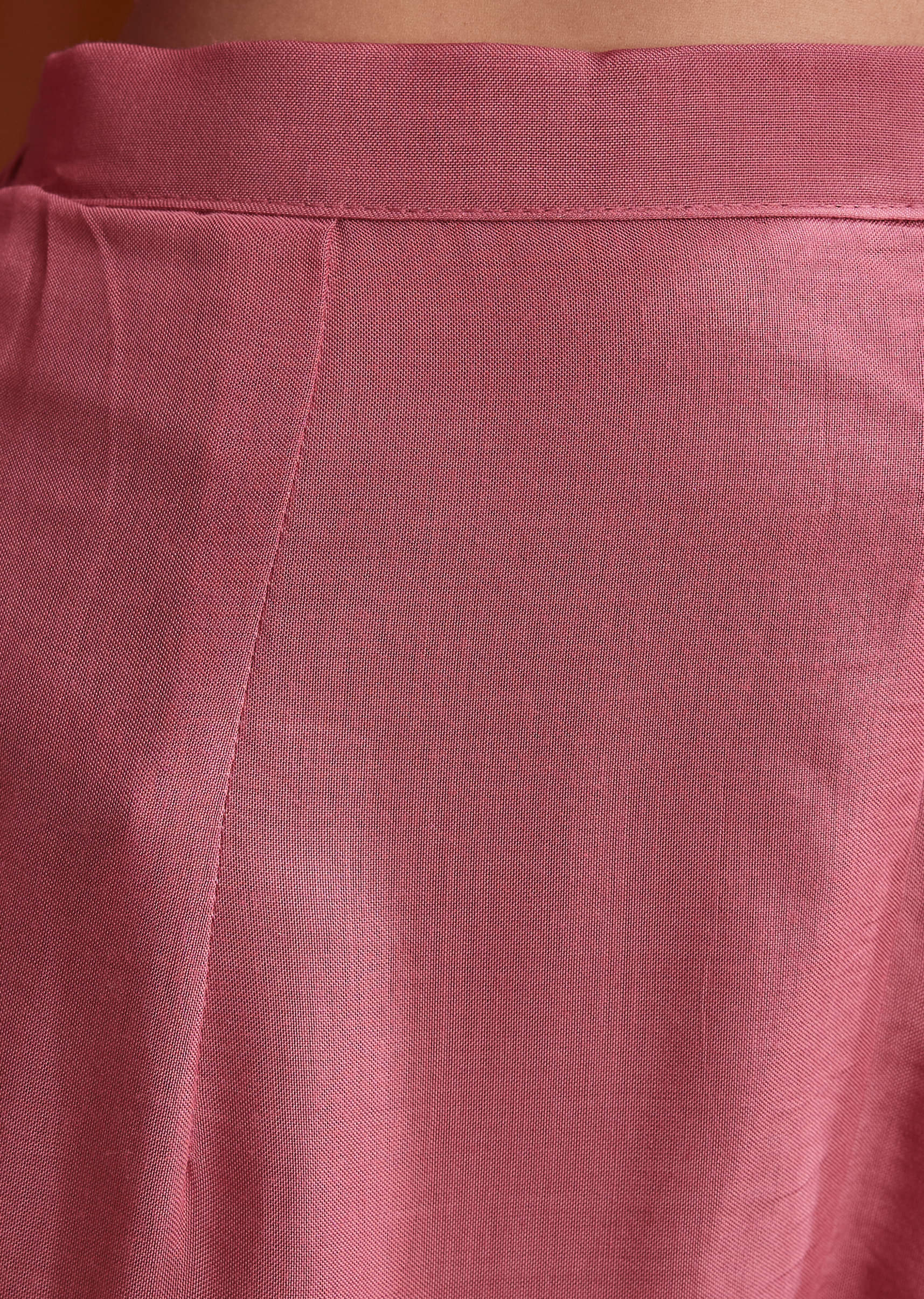 Pink Chinon Anarkali Suit With Moti And Stone Work