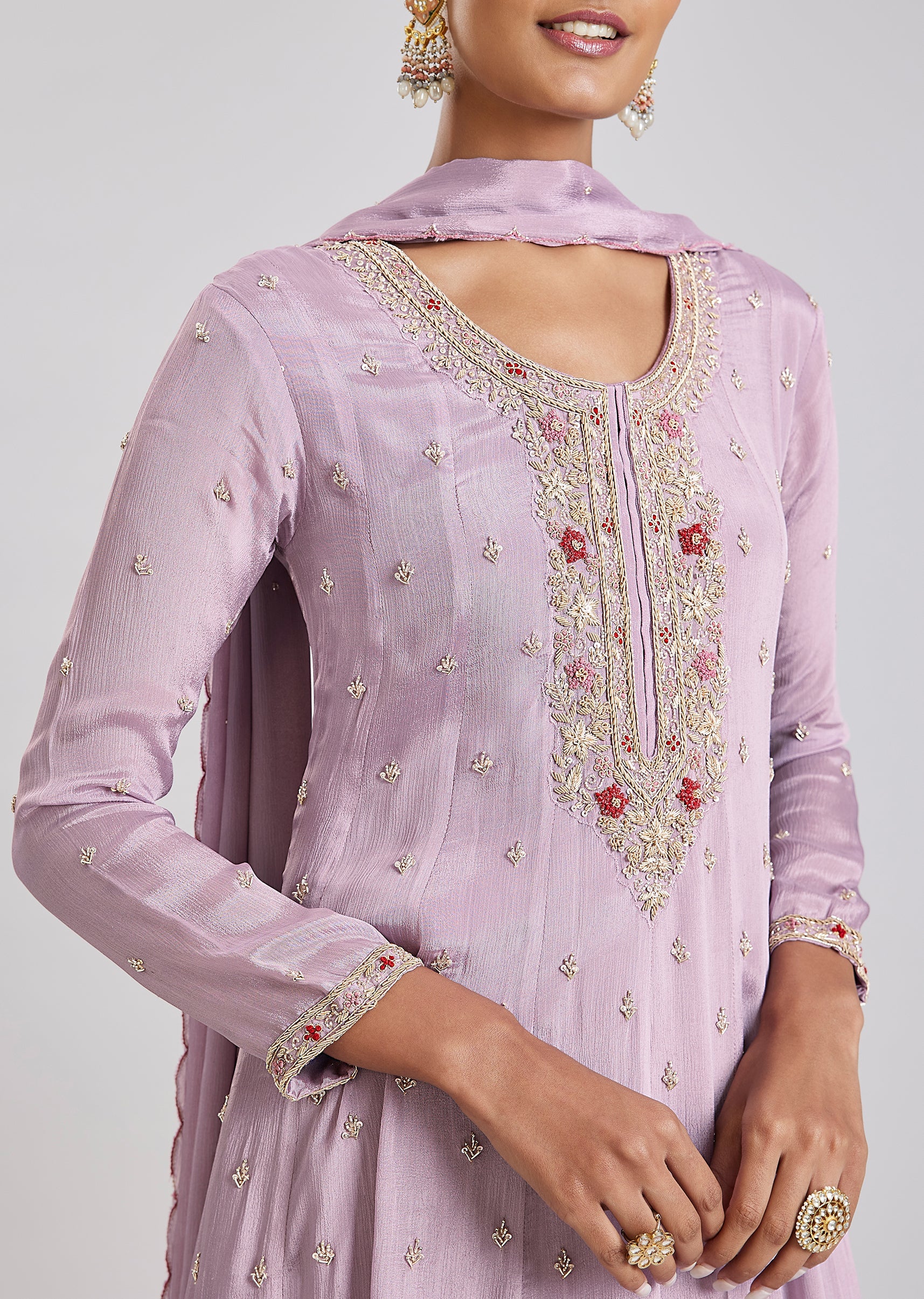 Lavender Zardosi Anarkali