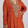 Orange Zardosi Anarkali