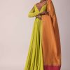 Green Embroidered Anarkali With Dupatta