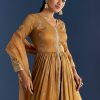 Mustard Yellow Zardosi Embroidered Anarkali Dupatta Set