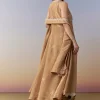Brown Slit Anarkali Set with Cutdana Work