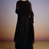Black Georgette Anarkali Suit With Zari And Sequins Work