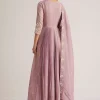 Lavender Embroidered Anarkali With Dupatta