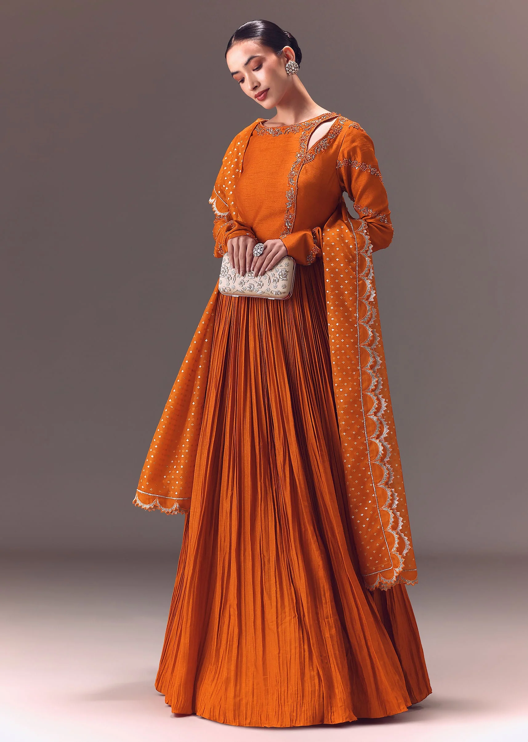 20553-us-4-us-4-variation-1.webp Rust Orange Ruched Embroidered Anarkali With Dupatta