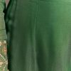 Green Chinon Kurta With Zardosi Moti Work On Neckline And Sleeves