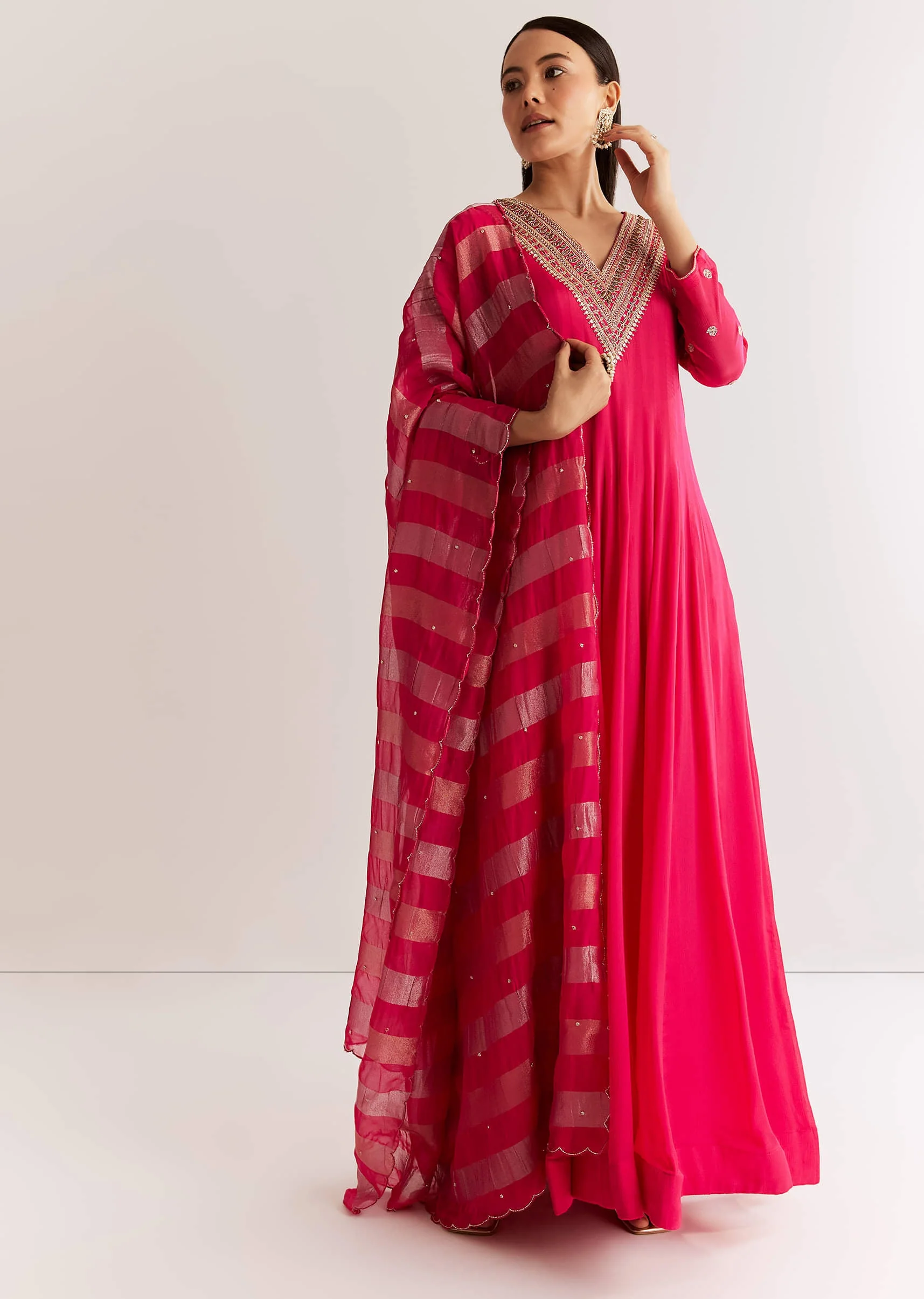 20644-pink-chinon-anarkali-set-with-zardosi-sequins-and-cutdana-work-1.webp Pink Chinon Anarkali Set With Zardosi Sequins And Cutdana Work