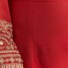 20668-deep-orange-chinon-kurta-with-zardosi-sleeves-and-butti-dupatta-6.jpg Deep Orange Chinon Kurta With Zardosi Sleeves And Butti Dupatta