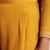 Yellow Chinon Anarkali Suit With Moti Sequins And Cutdana Dupatta