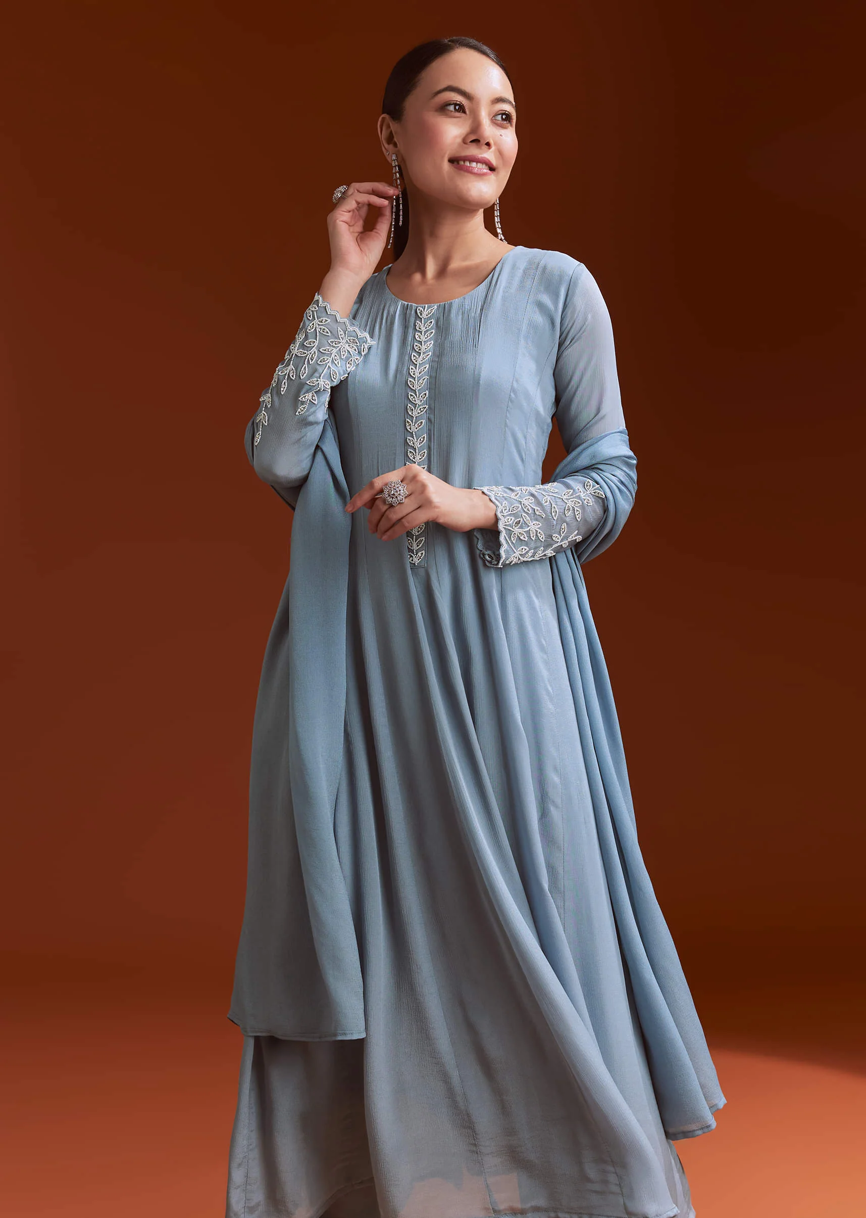 20704-misty-blue-chinon-anarkali-suit-with-moti-and-stone-work-1.webp Misty Blue Chinon Anarkali Suit With Moti And Stone Work