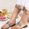 Gold Turquoise Detail Kolhapuri