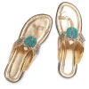 Gold Turquoise Detail Kolhapuri