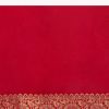 Red Banarasi Georgette Saree With Bandhani Weave And Unstitched Blouse Piece