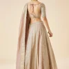 Dusty Pink Embroidered Bridal Lehenga Set