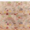 Golden Banarasi Tissue Saree With Multicolour Floral Weave And Paithani Motif Border