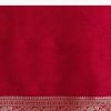 Rani Pink Banarasi Bandhani Satin Saree With Brocade Motifs On Border