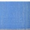 Blue Banarasi Silk Saree With Silver Zari Pallu And Unstitched Blouse Piece