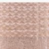 Peach Banarasi Tissue Saree With Broad Border Geometric Stripes And Embroidered Belt
