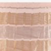 Peach Banarasi Tissue Saree With Chanderi Stripes And Embroidered Cutdana Belt