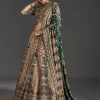 Dark Green Lehenga With Bold Festive Prints