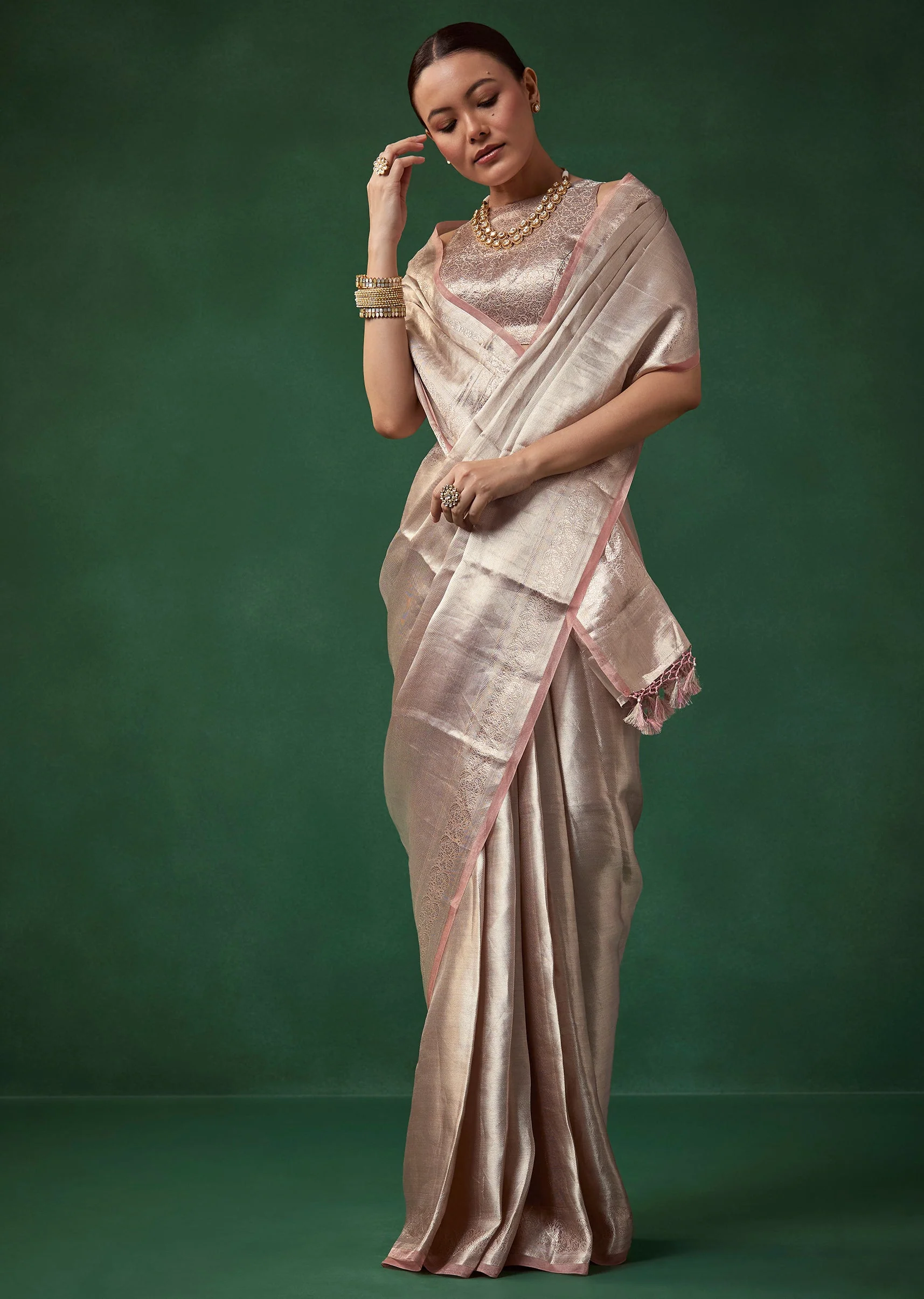 21523-silver-banarasi-tissue-silk-saree-with-unstitched-blouse-1.webp Silver Banarasi Tissue Silk Saree with Unstitched Blouse
