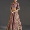 Purple Lehenga With Mirror Sparkle Detail