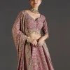 Purple Lehenga With Mirror Sparkle Detail