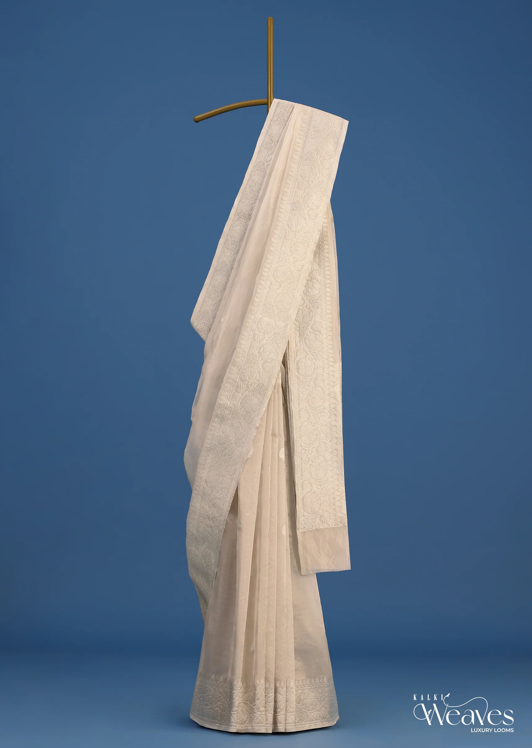 21603-silver-banarasi-tissue-silk-saree-with-zari-weave-1.webp Silver Banarasi Tissue Silk Saree With Zari Weave