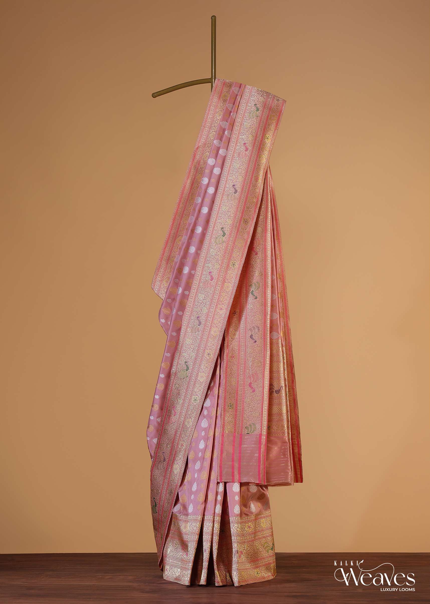 21635-blush-pink-banarasi-silk-saree-in-kadhva-weave-with-unstitched-blouse-1.jpg Blush Pink Banarasi Silk Saree In Kadhva Weave With Unstitched Blouse
