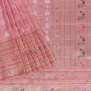 Blush Pink Banarasi Silk Saree In Kadhva Weave With Unstitched Blouse