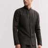 Black Silk Kurta Jacket Set For Men With Floral Cutdana Work