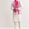 Pink Silk Tie-Dye Kurta Jacket Set For Men With Sequin Work