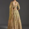 Yellow Lehenga With Beadwork Charm