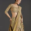 Yellow Lehenga With Beadwork Charm