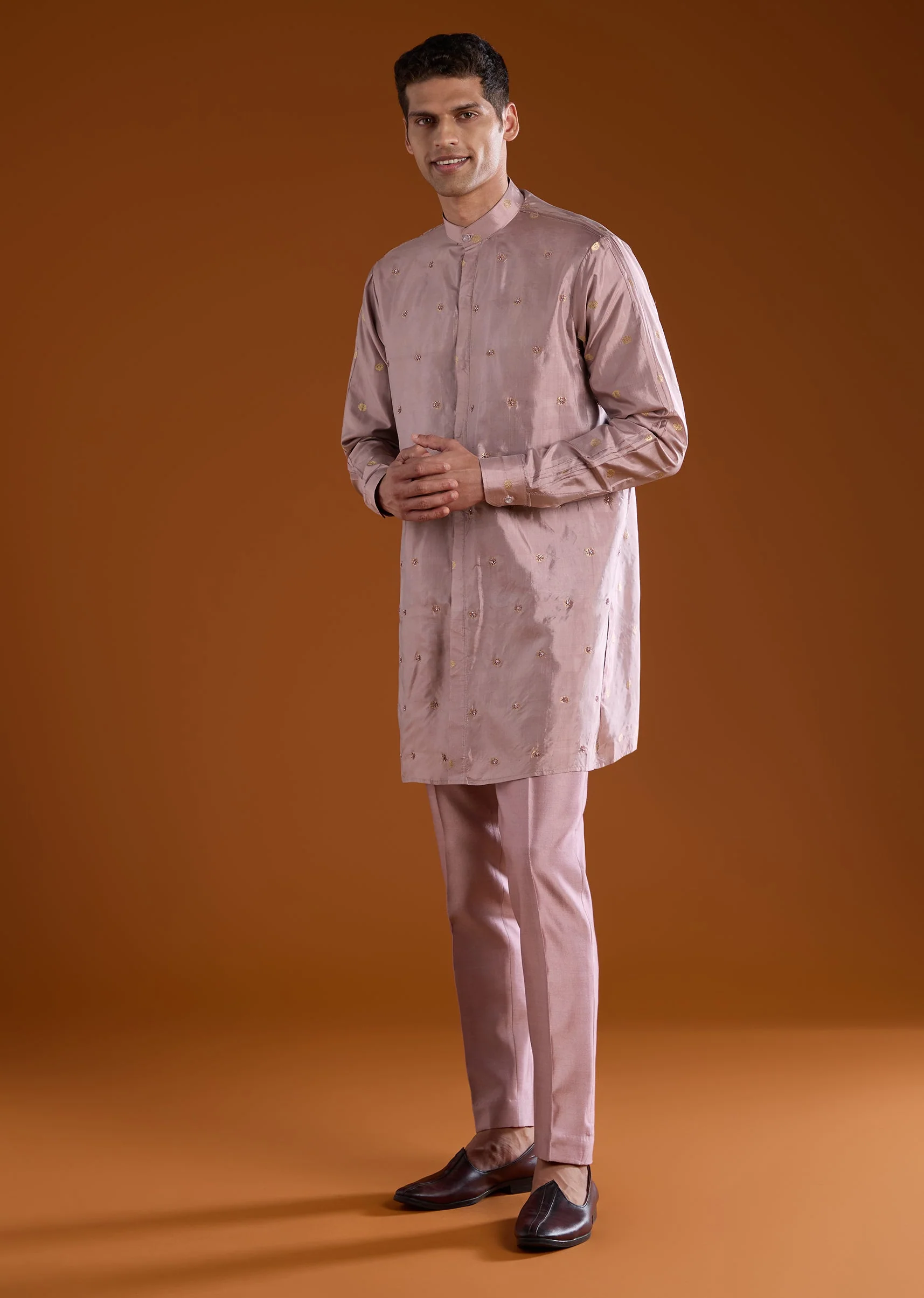 21891-pink-banarasi-silk-cutdana-work-kurta-pant-set-1.webp Pink Banarasi Silk Cutdana Work Kurta Pant Set