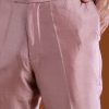 Pink Banarasi Silk Cutdana Work Kurta Pant Set