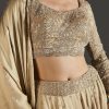 Beige Cut Dana And Sequins Embroidered Lehenga