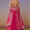 Pink Banarasi Silk And Bridesmaid Lehengas