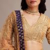 Light Brown Banarasi Silk Lehenga Set With Zardosi Work