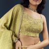 Pista Green Banarasi Silk Bridesmaid Lehenga With Heavy Hand Embroidery
