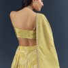 Pista Green Banarasi Silk Bridesmaid Lehenga With Heavy Hand Embroidery