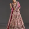 Pink Lehenga With Sweetheart Charm And Stone Work